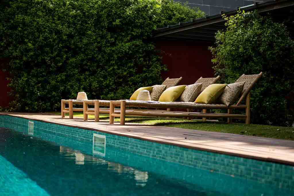 Amoreira tumbona sunbed cuerda de hoja de palma palm leaf rope Let's Pause