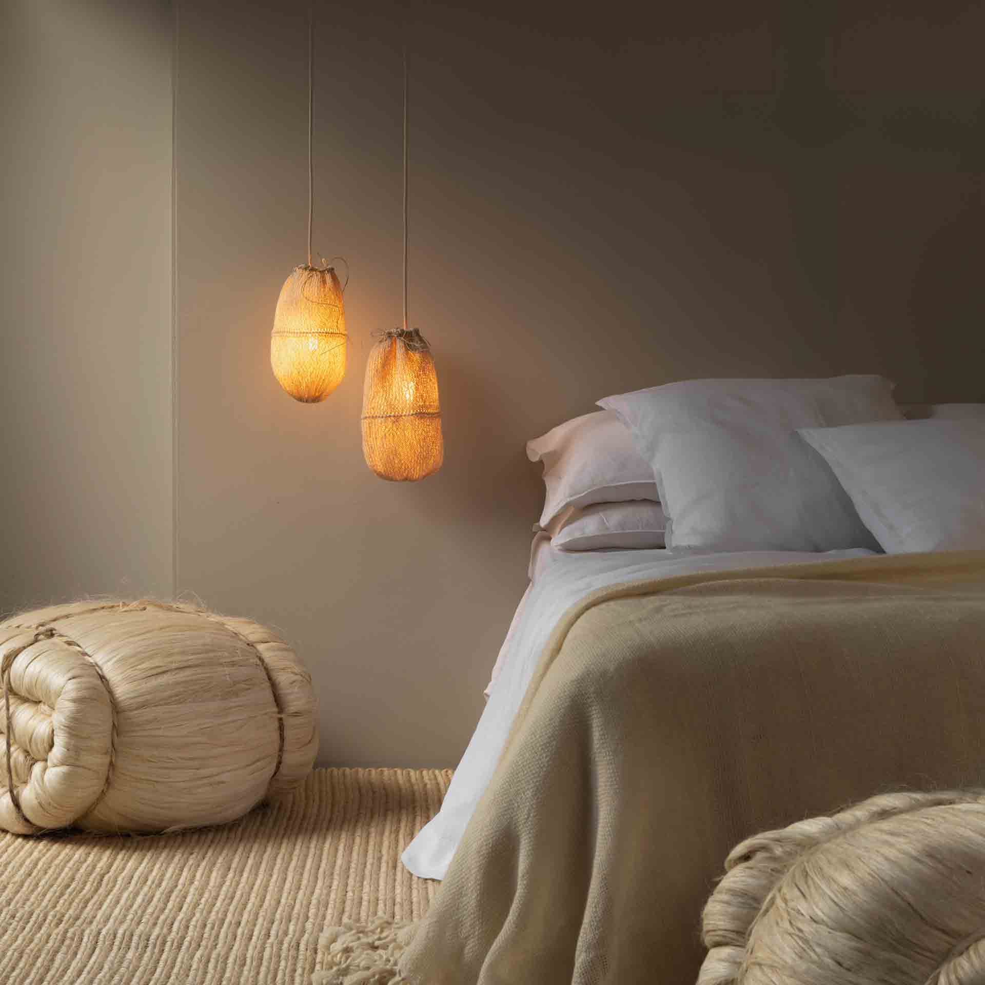 Bozzolo Lámpara de Fique Natural Let's Pause