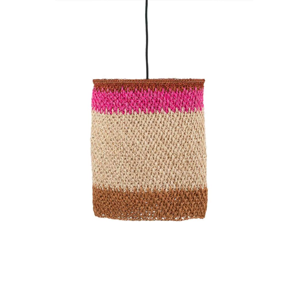 crochet ganchillo colgante pendant lamp fique Let's Pause