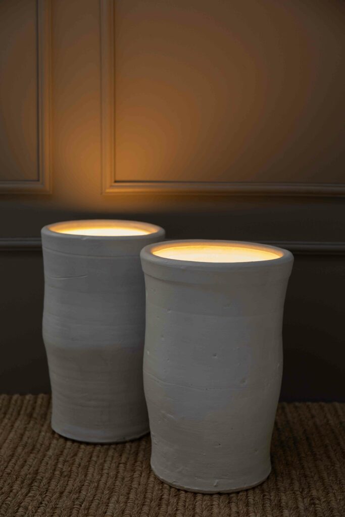 Linosa lámpara suelo barro clay floor lamp exterior outdoor lestpause