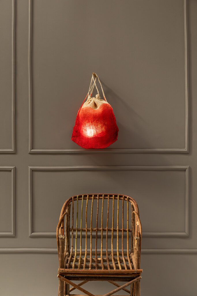 Apliques de pared en fibras naturales 