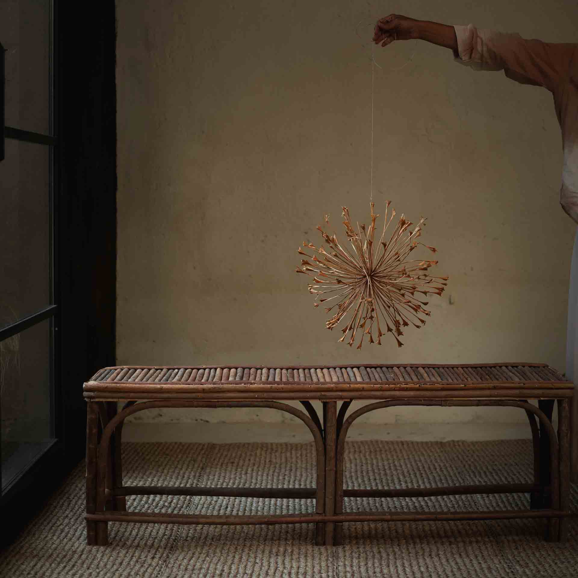 Banco Kame muebles de diseño Let's Pause natural Designer furniture